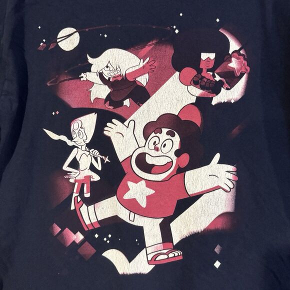 Steven Universe Crystal Gems XL T-Shirt Navy Blue Cartoon Network TV Show - Picture 2 of 6